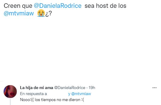 Daniela Rodrice revela si será host en los MTV Miaw Awards 2022