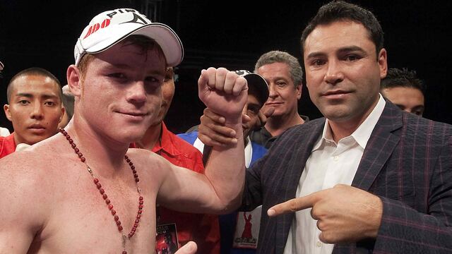 Saúl 'Canelo' Álvarez y Óscar de la Hoya