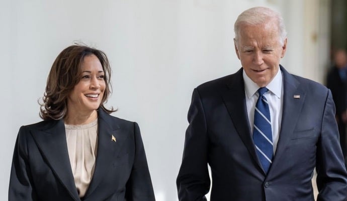 Kamala Harris y Joe Biden