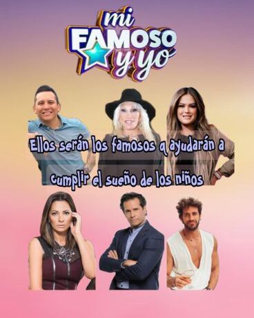 Estos son los famosos que participarán en el nuevo reality show ‘Mi famoso y yo’