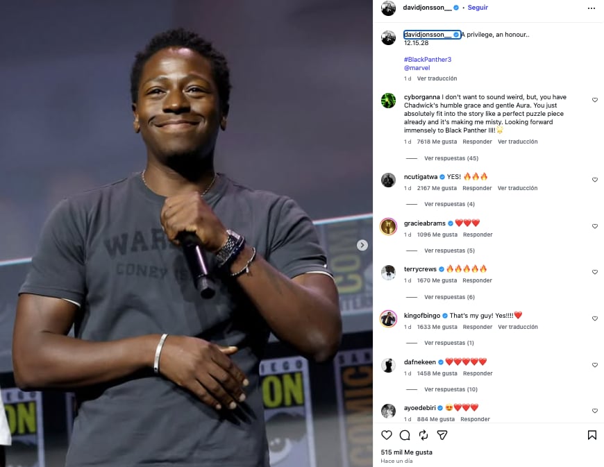 David Jonsson, el nuevo Black Panther