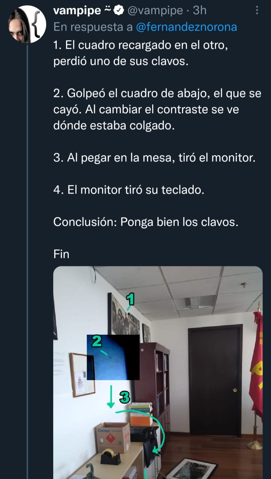 Destrozos en la oficina de Noroña previo a discusión de la reforma eléctrica