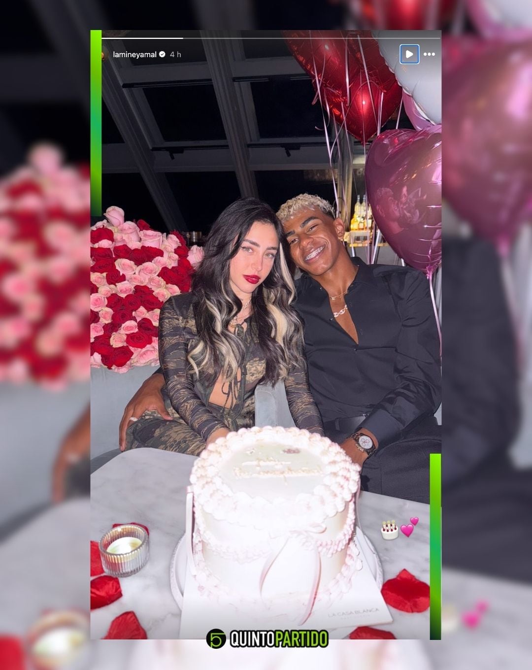 Lamine Yamal y Nicki Nicole.