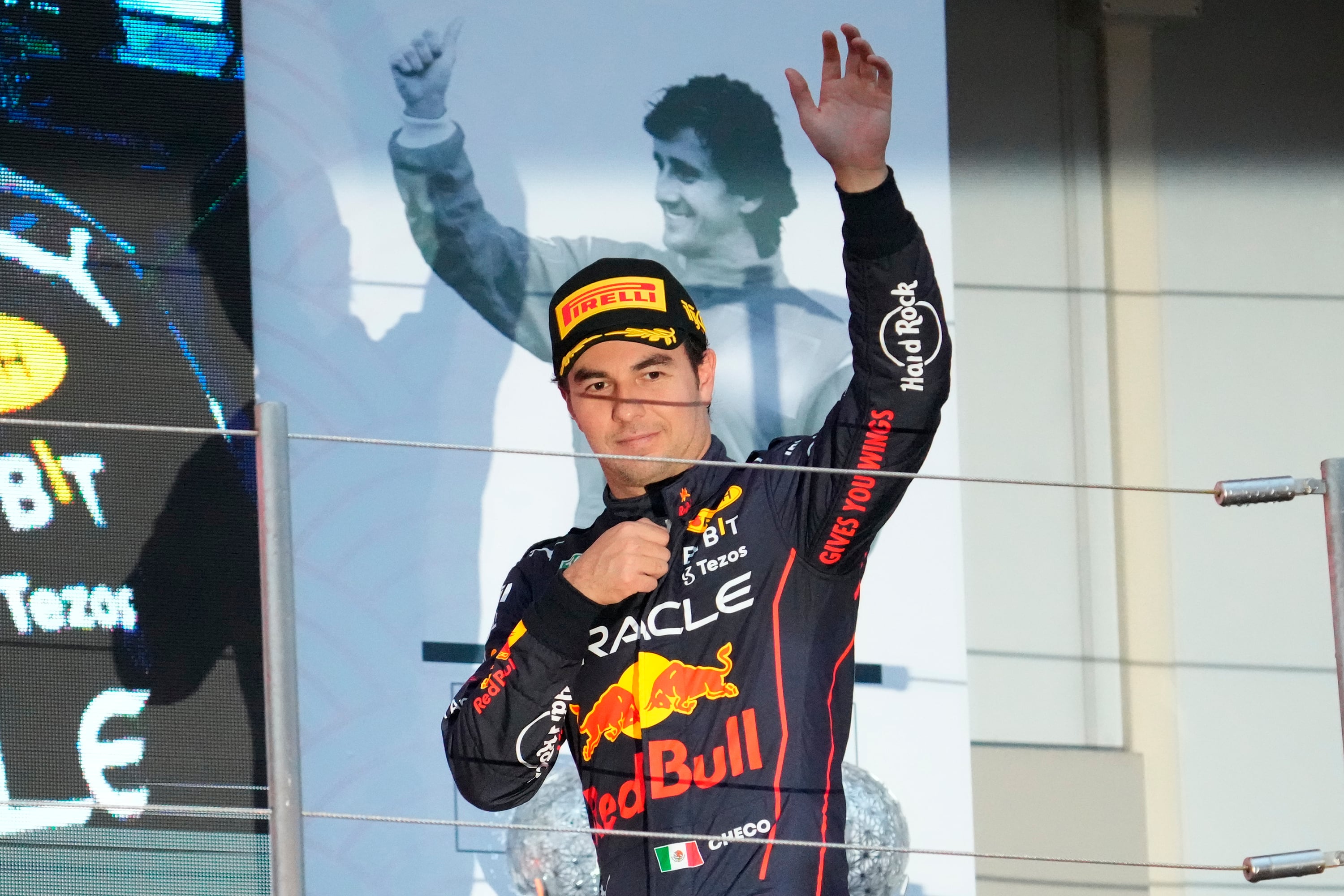 Checo Pérez (AP Photo/Toru Hanai)