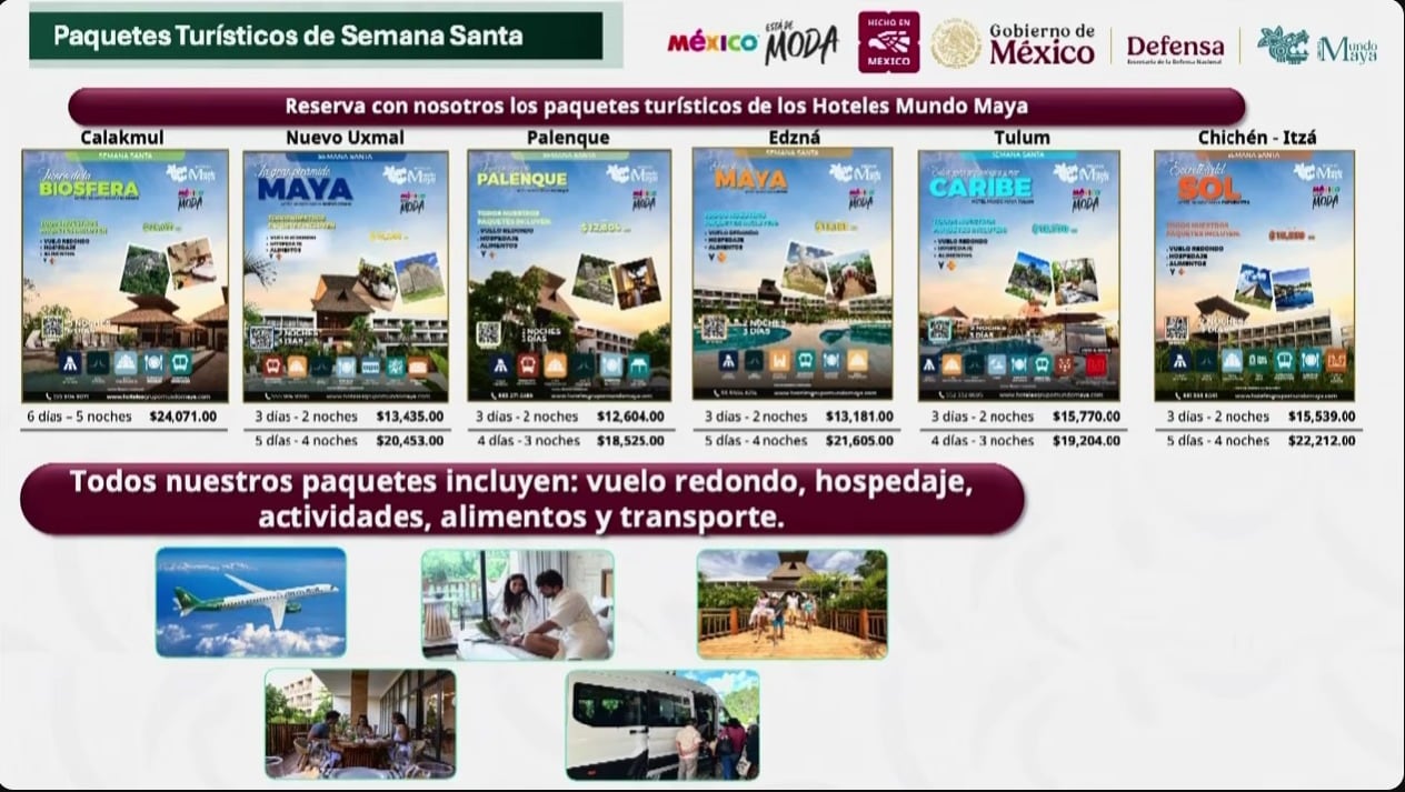 Paquetes del Tren Maya para Semana Santa: destinos, fechas y precios