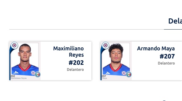 Delanteros canteranos de Cruz Azul