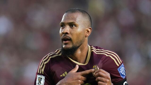 Salomón Rondón en el Venezuela vs Bolivia.