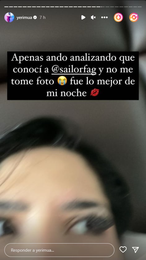 Instagram storie de Yeri Mua contando sus experiencias en los Eliot Awards 2022