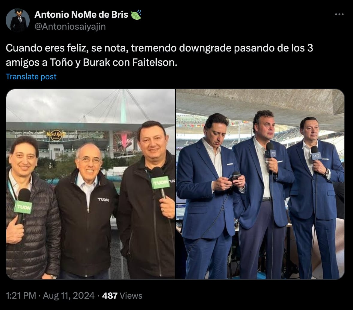Enrique Burak, David Faitelson y Toño de Valdés