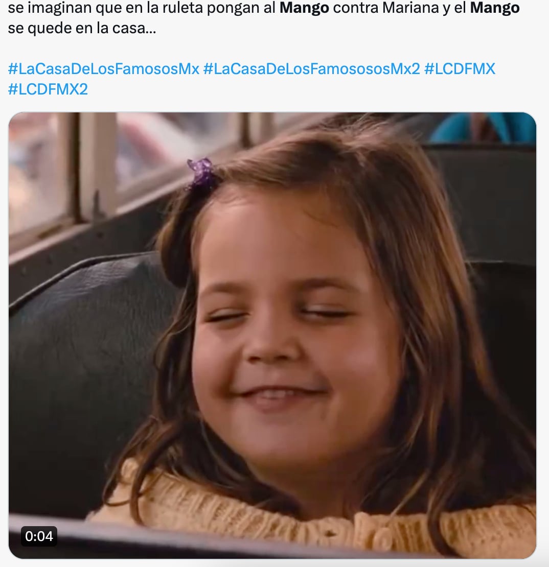 Memes del mango de Briggitte Bozzo en La Casa de los Famosos México 2024