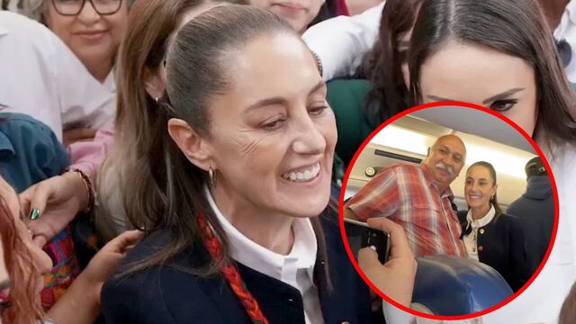 Claudia Sheinbaum viajó a San Luis Potosí en vuelo comercial
