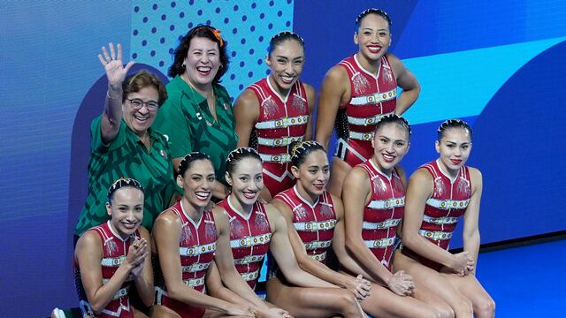 Equipo de natación artística de México luchará por medalla en París 2024