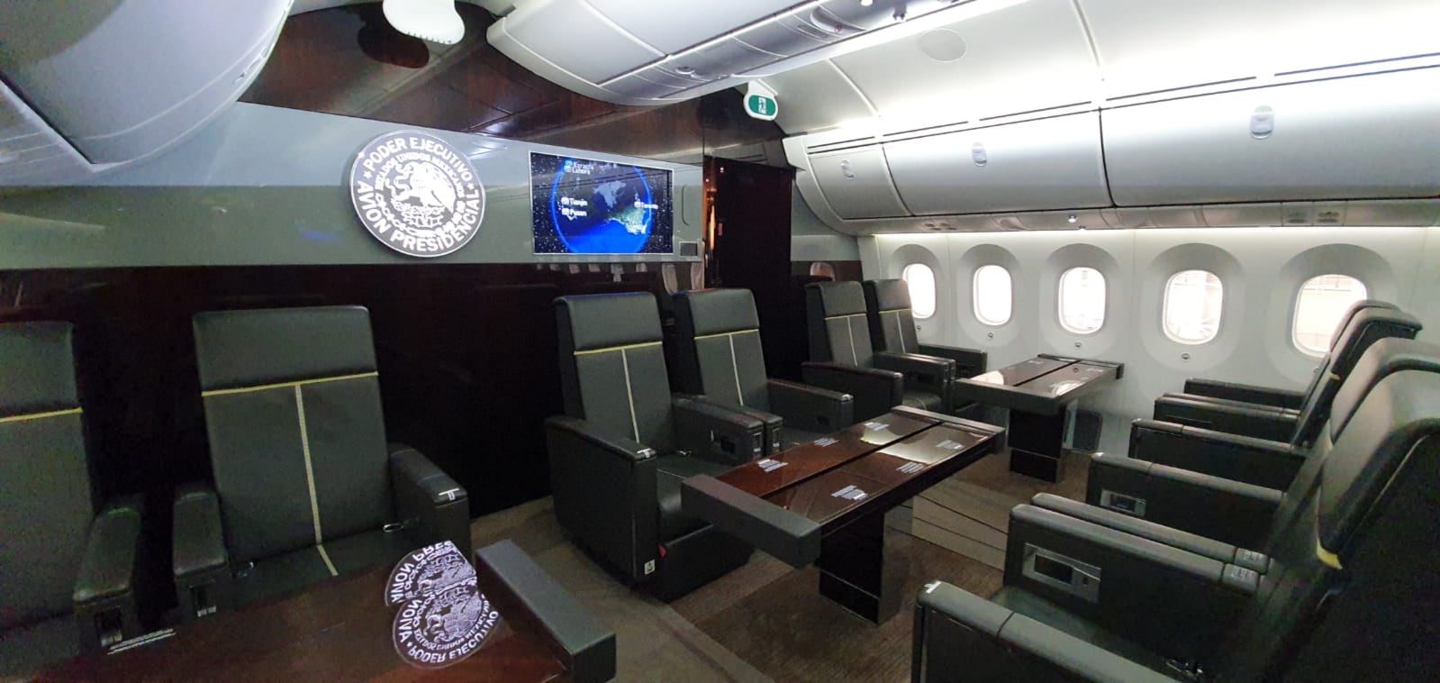 Lugar en el avión presidencial de Peña Nieto