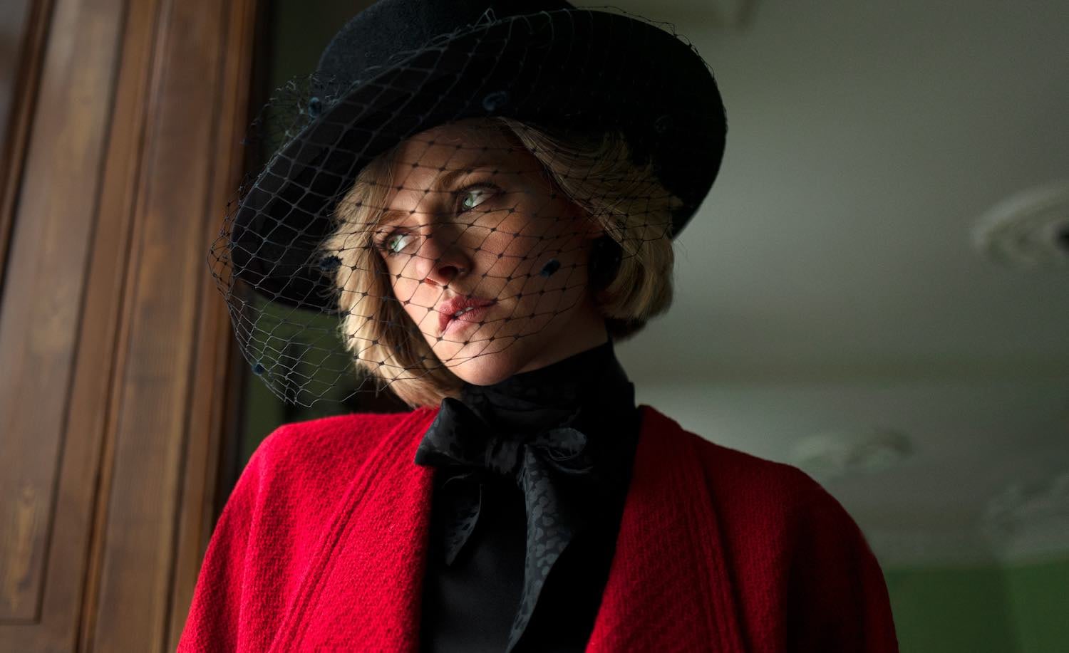 Kristen Stewart como Lady Di en la cinta ‘Spencer’.
