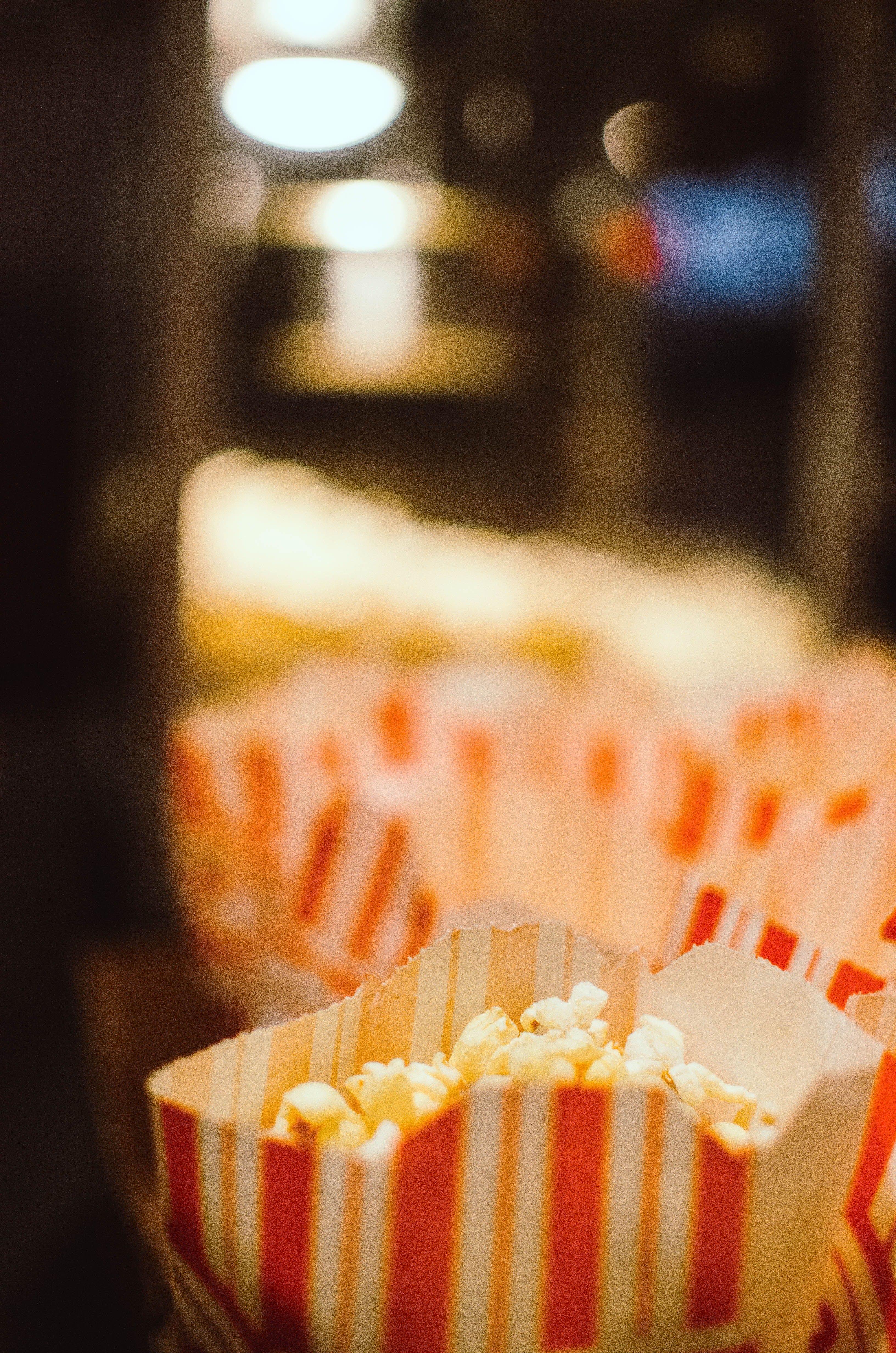 Bolsas con palomitas de maíz