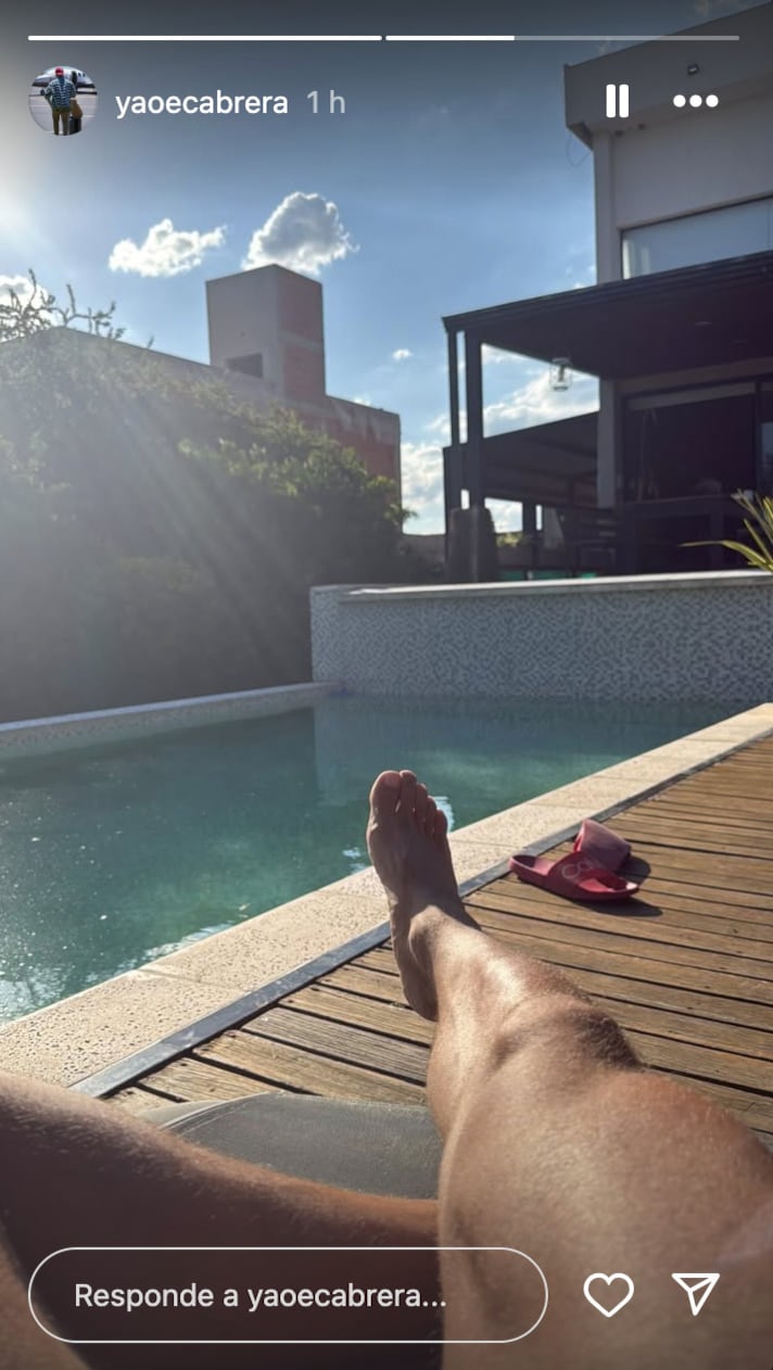 ¿Yao Cabrera fue detenido? Aparece en una alberca en sus historias de Instagram