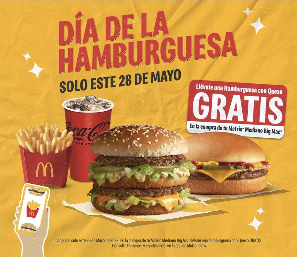 Promoción por el Día de la Hamburguesa en McDonald's