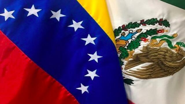Banderas de México y Venezuela