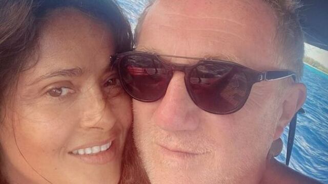 Salma Hayek y su esposo