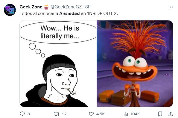 Memes de Ansiedad, la nueva emoción de Riley en Intensamente 2