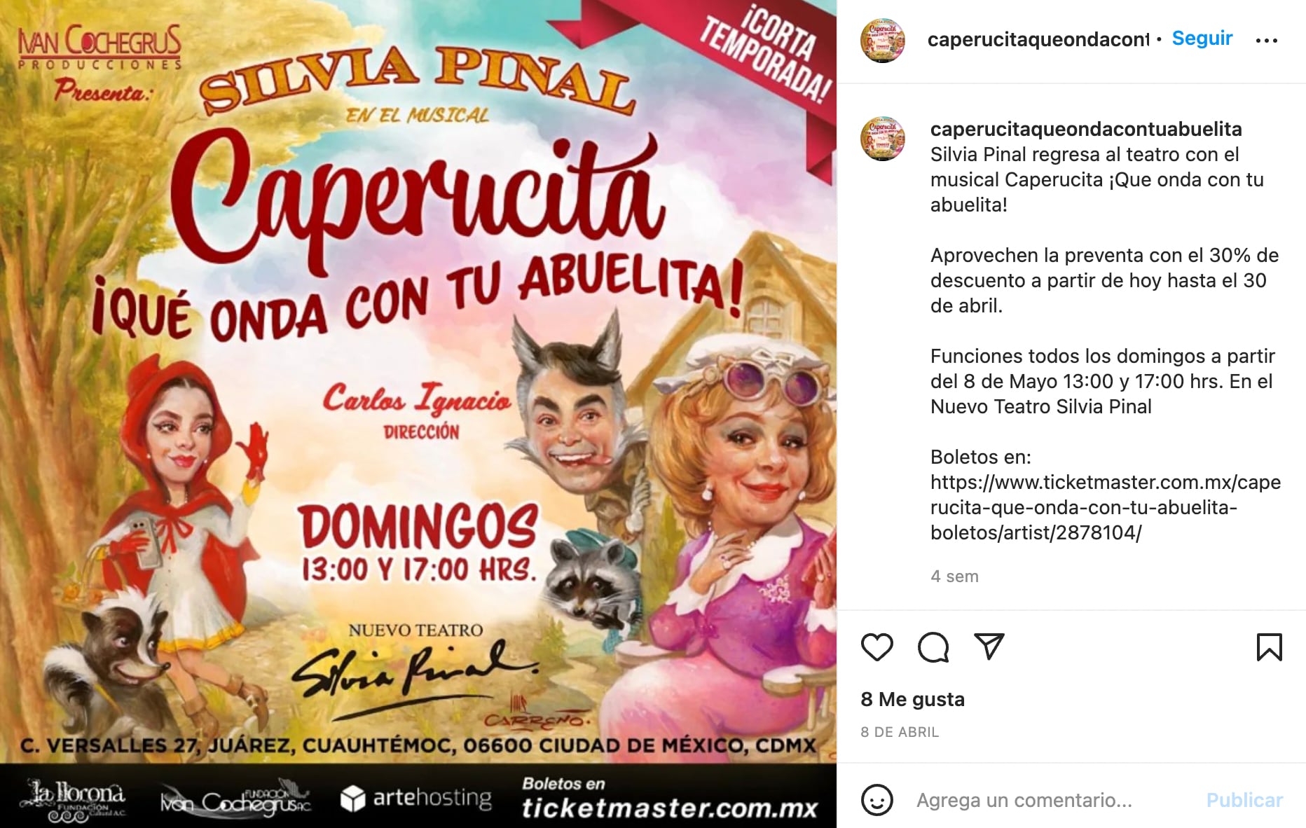 Caperucita: ¡Qué onda con tu abuelita