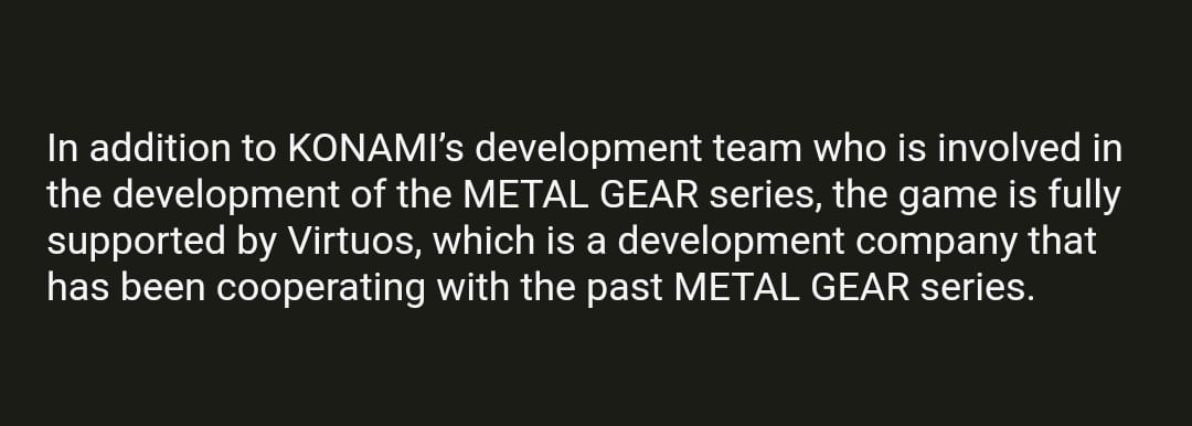 Konami confirma a Virtuos Games en Metal Gear Solid Snake Eater Remake