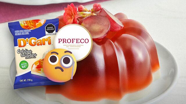 Gelatina D'Gari con alerta de Profeco