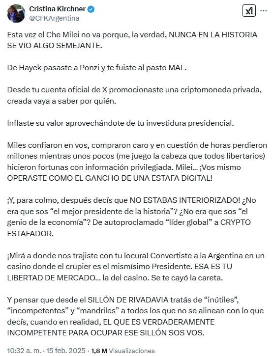 Cristina Kirchner