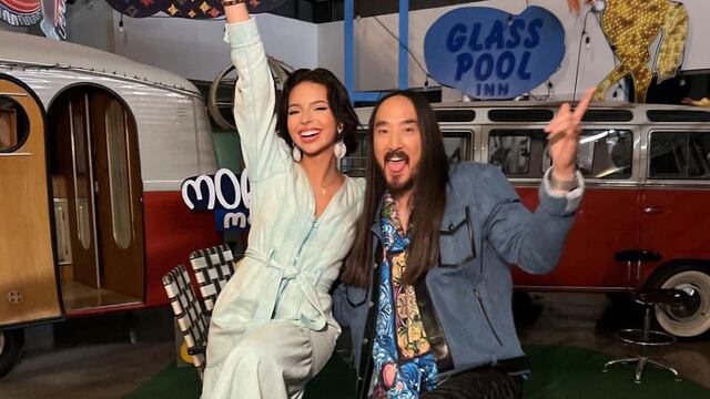 Ángela Aguilar y Steve Aoki