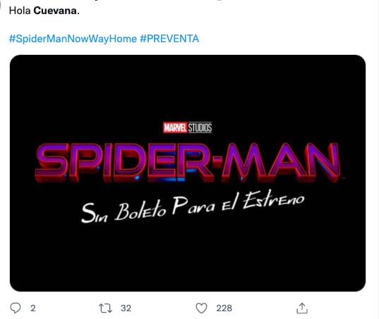 Memes sobre Cuevana tras preventa de 'Spider-Man: No Way Home'