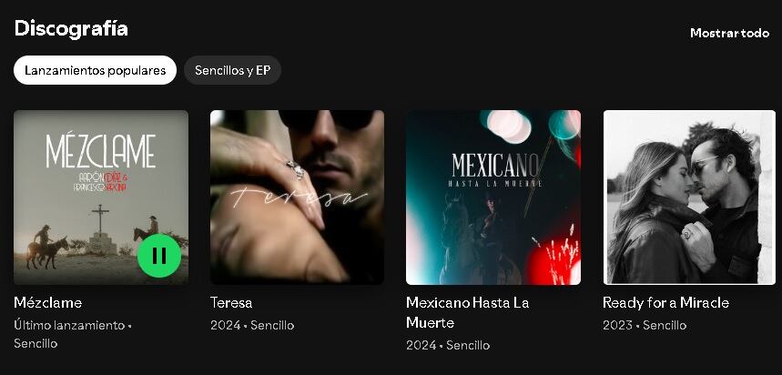 Canciones de Aaron Díaz en Spotify.
