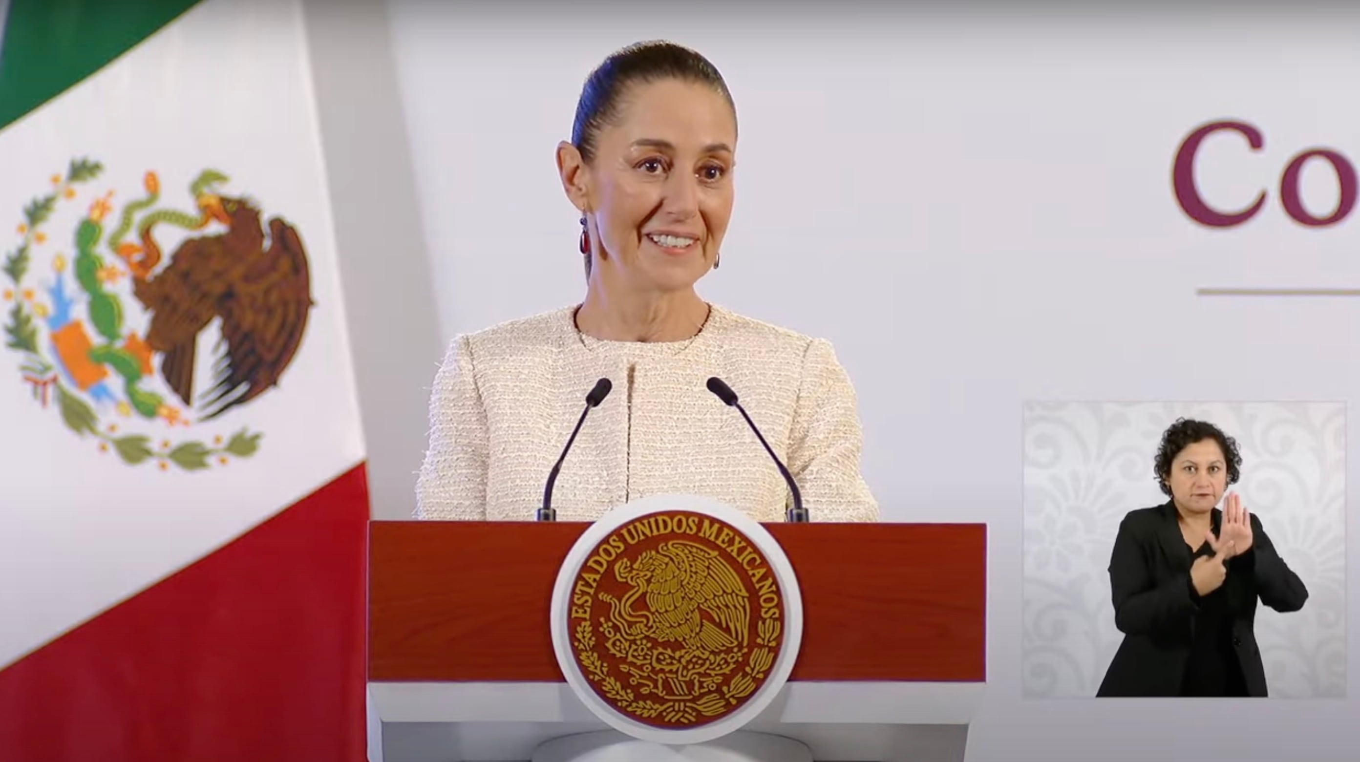 Claudia Sheinbaum en La Mañanera de hoy 22 de octubre de 2024