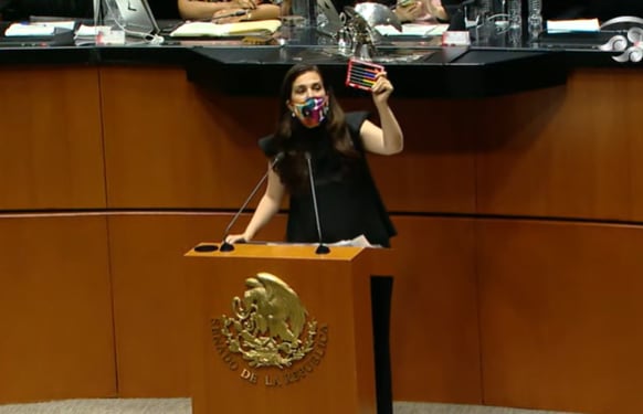 Kenia López Rabadán, senadora del PAN