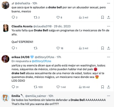 Rechazan a Drake Bell en México