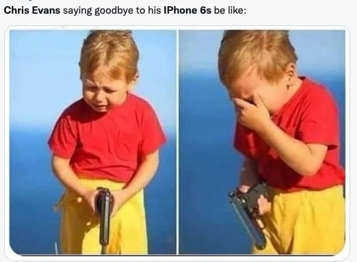 Memes de Chris Evans y su iPhone 6s