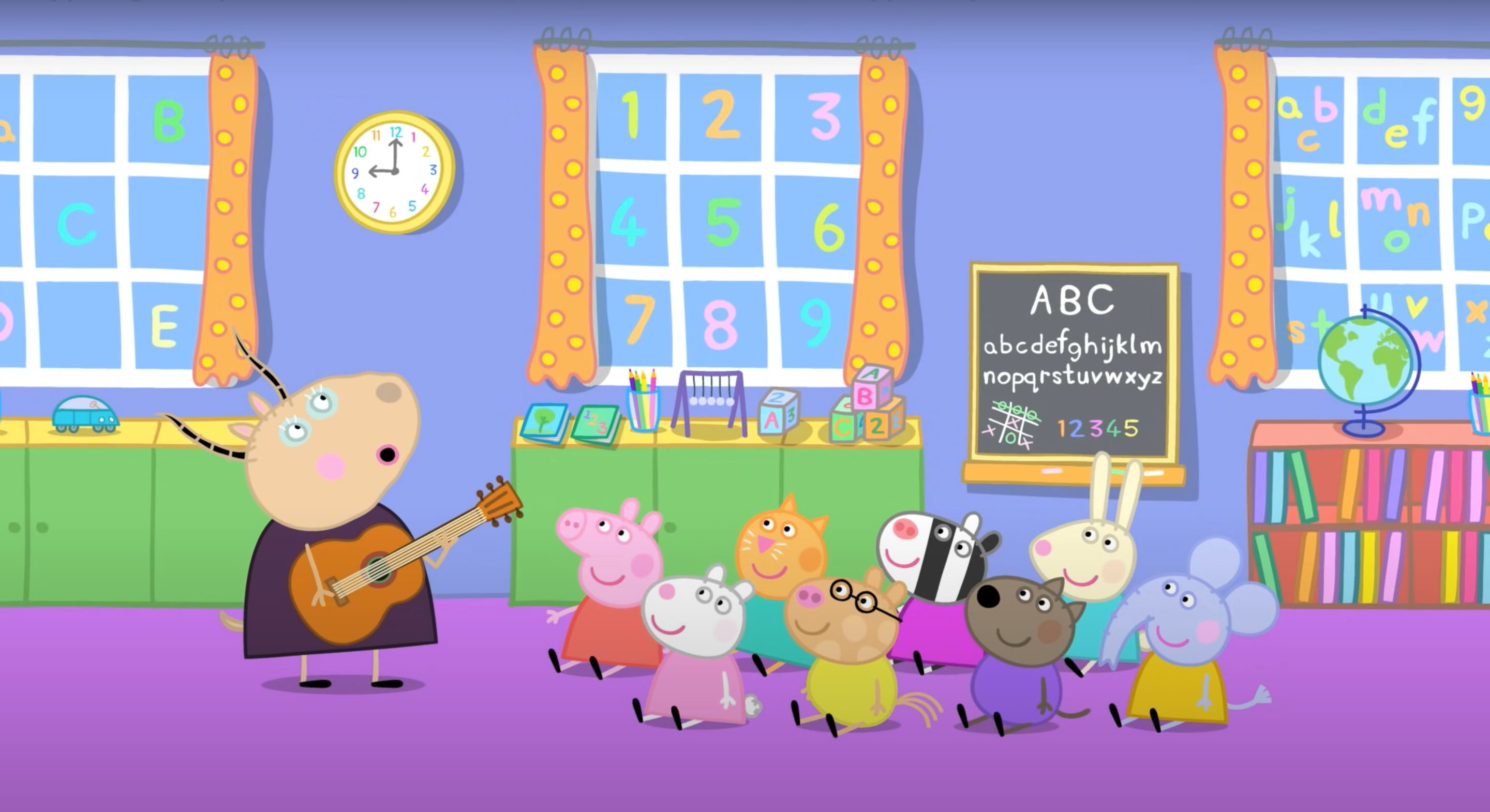 Peppa Pig le canta a la Señora Gacela en el Día Mundial de los Docente
