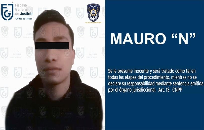 Mauro "N", detenido por el feminicidio de Sofía Morales