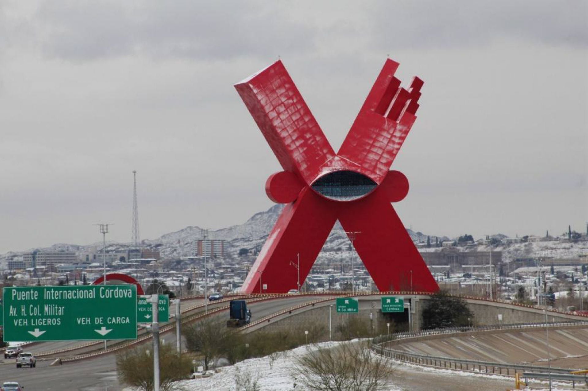 Caída de nieve en Ciudad Juárez, Chihuahua.