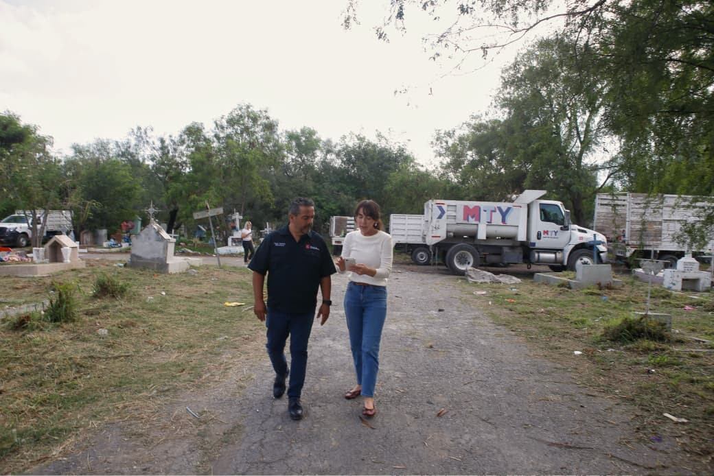 Cuadrillas de Servicios Públicos realizan trabajos de mantenimiento en panteones