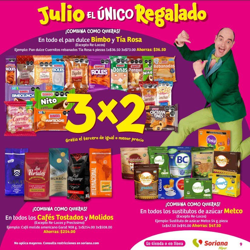 Ofertas Julio Regalado Soriana 30 de mayo a 5 de junio 2024