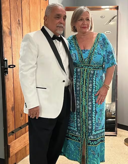 Willie Colón junto a su esposa