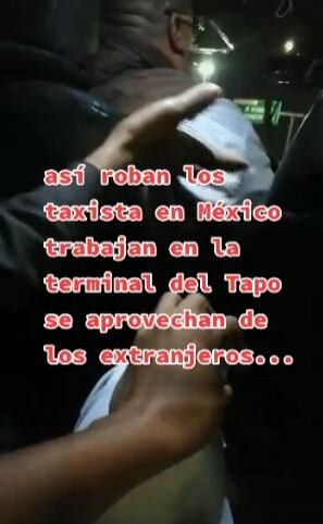 Taxista cobrando más de 2 mil pesos a extranjeros