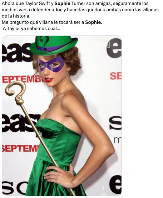 Salida de Taylor Swift y Sophie Turner provoca memes contra Joe Jonas