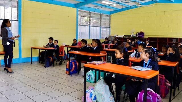 Alumnos de educación primaria de Oaxaca