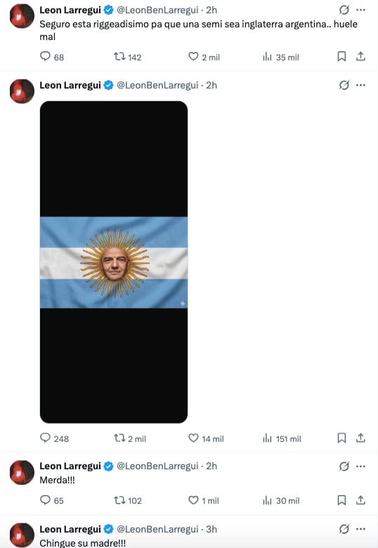 León Larregui critica a Gianni Infantino