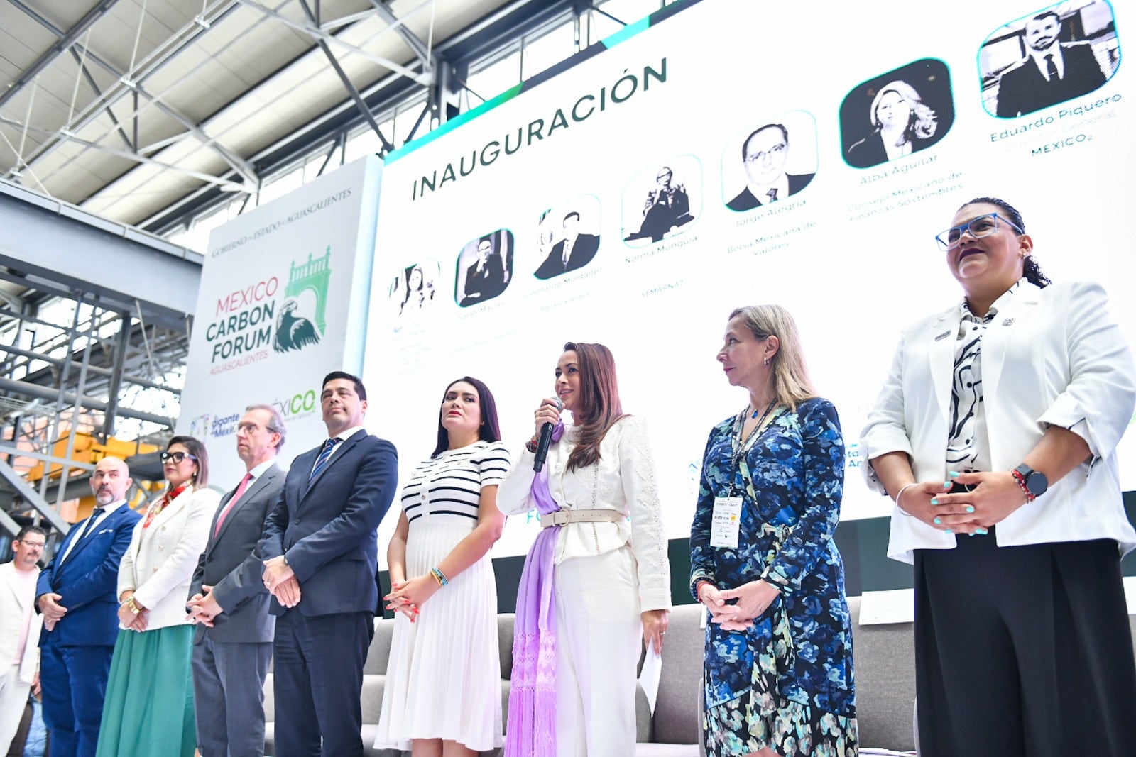 Tere Jiménez inaugura Mexico Carbon Forum 2026 en Aguascalientes.