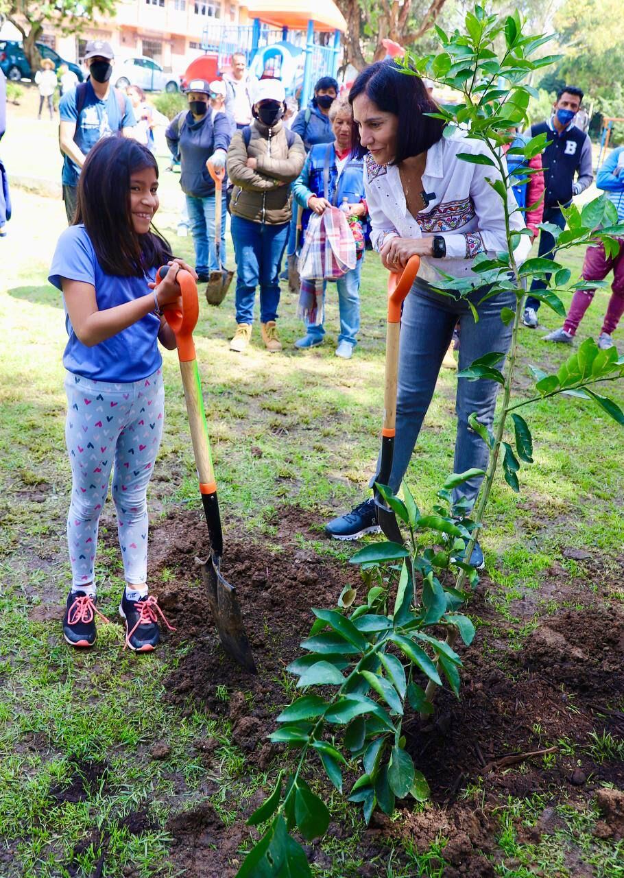 Lía Limón emprende jornada de reforestación en la alcaldía Álvaro Obregón
