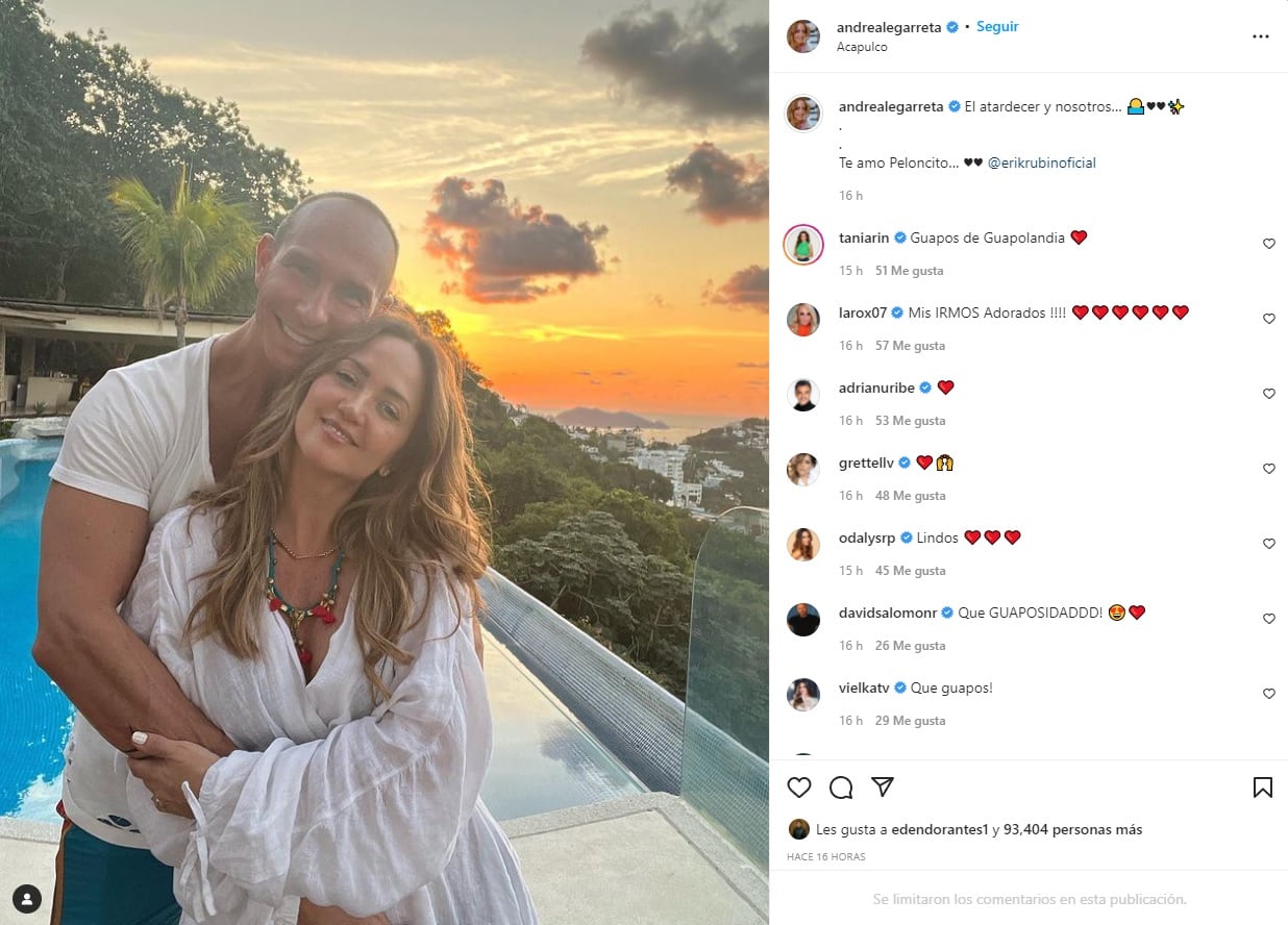 Andrea Legarreta y Erik Rubín