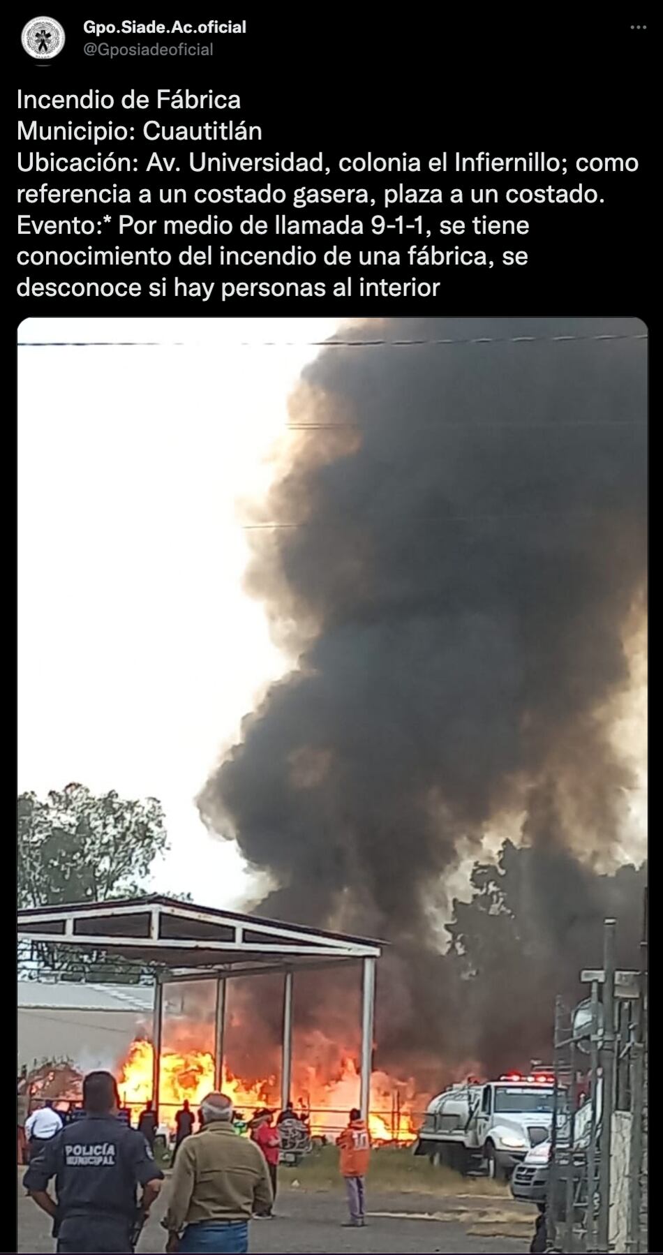 VIDEO: Se registra incendio en predio de desperdicios industriales en Cuautitlán Izcalli