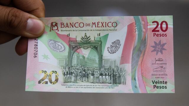 Billete de 20 pesos, el más bonito del mundo en 2021